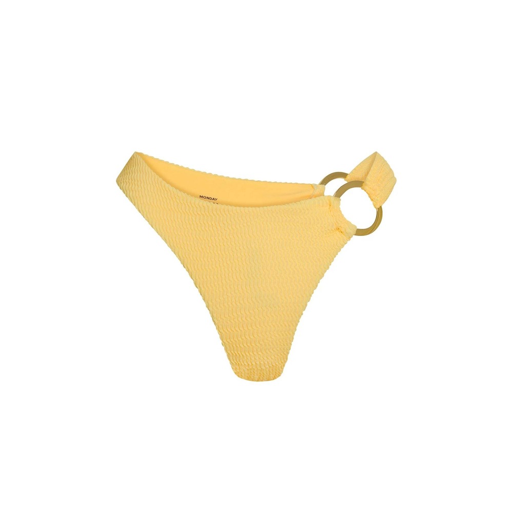 Monday Swimwear Bronte Bottom Honey Crinkle Size Medium New With Tags